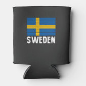 スウェーデン国旗 缶クーラー (正面)