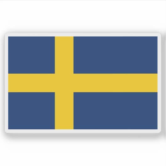 スウェーデン国旗（1906年以前） シール (正面)