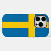 スウェーデン国旗 Case-Mate iPhoneケース (裏面 (横))
