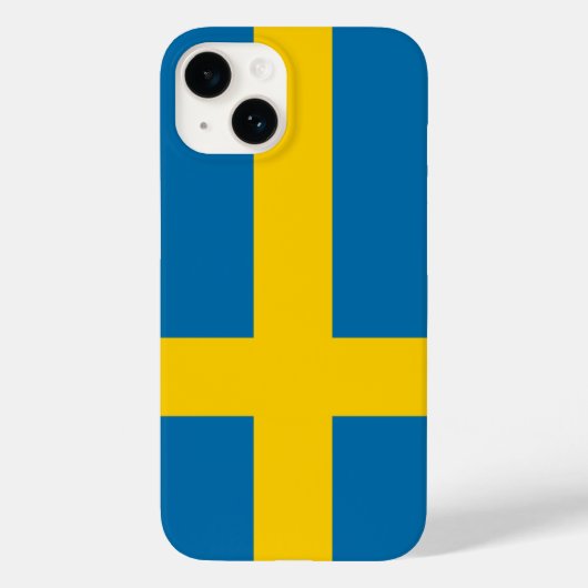 スウェーデン国旗 Case-Mate iPhoneケース (裏面)