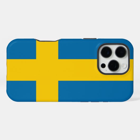 スウェーデン国旗 iPhoneケース (裏面横)