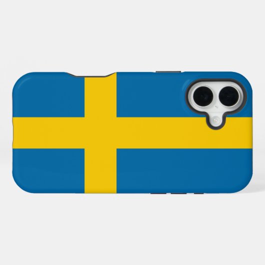 スウェーデン国旗 iPhoneケース (裏面横)