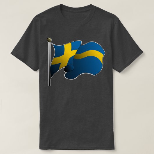 スウェーデン国旗 Tシャツ (デザイン正面)