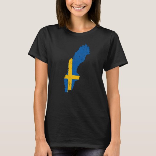 スウェーデン国旗 Tシャツ (正面)