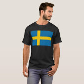 スウェーデン国旗 Tシャツ (正面フル)