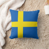スウェーデン国旗x旗ピロー クッション (ブランケット)