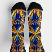 スウェーデン地球に優しカラーのメンズソックス ソックス (上部)