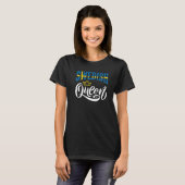 スウェーデン女王スウェーデンスウェーデン国旗1 Tシャツ (正面フル)