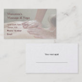 スウェーデン式マッサージ写真-背面（薄い裏写真） 予約カード (正面/裏面)