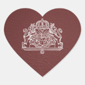 スウェーデン旅券 ハートシール (正面)