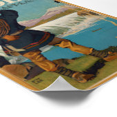 スウェーデン旅行ヴィンテージポスター ポスター (角)