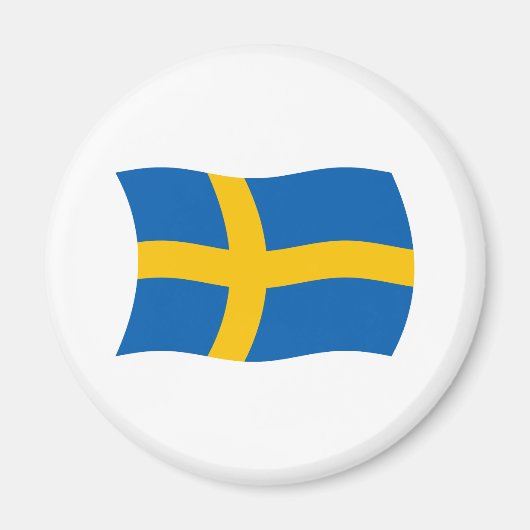 スウェーデン旗マグネット マグネット (正面)