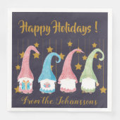 スウェーデン格言ホリデーパーティー紙ナプキンス (正面)