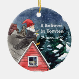 スウェーデン格言水彩 セラミックオーナメント