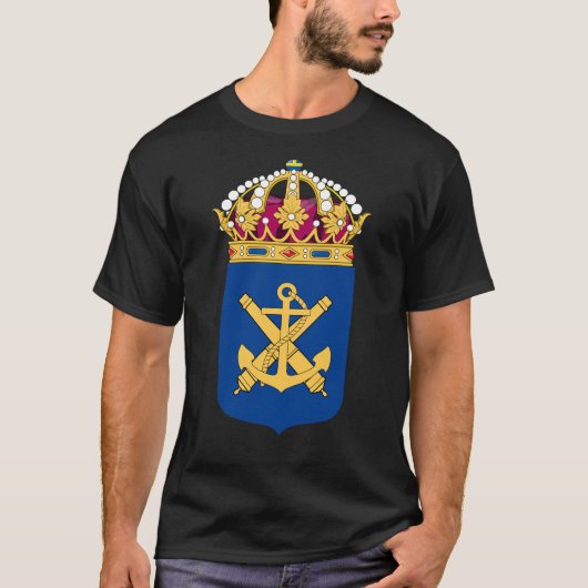 スウェーデン海軍の紋章 Tシャツ (正面)