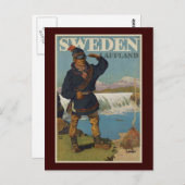 スウェーデン王国 ポストカード (正面/裏面)