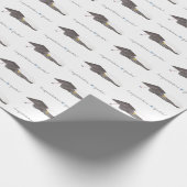 スウェーデン系アメリカ人の学生のための卒業式ギフトラップ ラッピングペーパー (角)