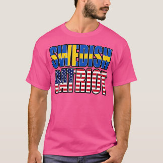 スウェーデン系アメリカ人パトリオプライド伝統国旗の贈り物 Tシャツ