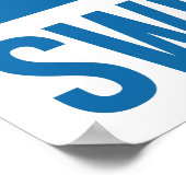 スウェーデン素晴らしを再#MSGAスウェーデン国旗のポスター ポスター (角)