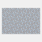 スウェーデン絵を描のヴァルフンドのかわいいオリジナルドッグアート ラッピングペーパーシート (正面3)