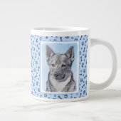 スウェーデン絵画のバルフンドの可愛いオリジナル ジャンボコーヒーマグカップ (右)