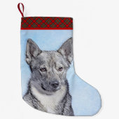 スウェーデン絵画のバルフンドの可愛いオリジナル スモールクリスマスストッキング (正面)