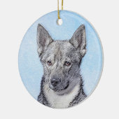 スウェーデン絵画のバルフンドの可愛いオリジナル セラミックオーナメント (左)