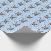 スウェーデン絵画のバルフンドの可愛いオリジナル ラッピングペーパー (角)