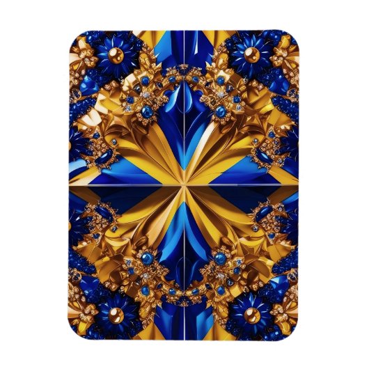 スウェーデン色のフレキシブルなフォトマグネット マグネット (縦)