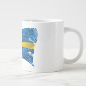 スウェーデン色彩の鮮やか国旗 ジャンボコーヒーマグカップ (右)