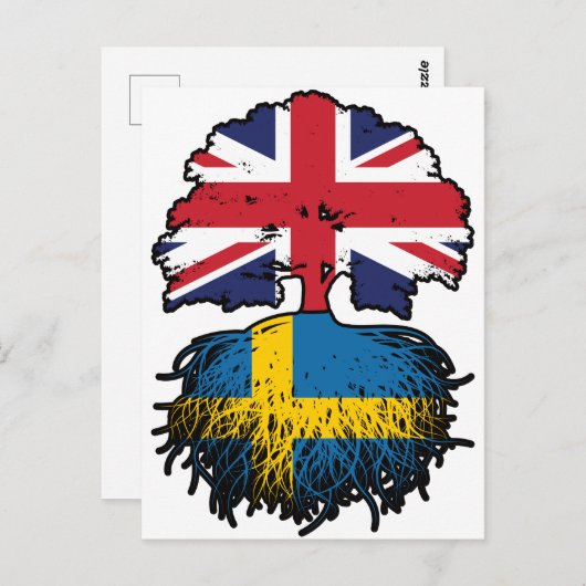 スウェーデン英国統一された英国イギリス ポストカード (正面/裏面)