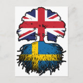 スウェーデン英国統一された英国イギリス ポストカード (正面)