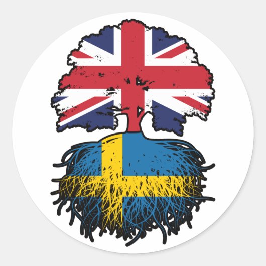 スウェーデン英国統一された英国イギリス ラウンドシール (正面)