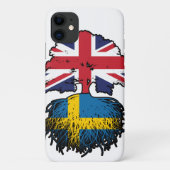 スウェーデン英国統一された英国イギリス Case-Mate iPhoneケース (裏面)