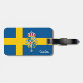 スウェーデン荷物預かり証、愛国心のあるスウェーデン国旗 ラゲッジタグ (裏面横)