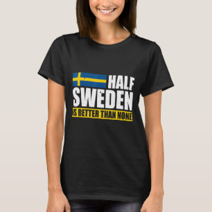 スウェーデン誇りを持ったスウェーデン国旗Sverige Scand Tシャツ