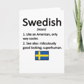 スウェーデン誇りを持ったルーツスウェーデン州旗スウェーデン伝統 カード (正面)