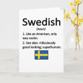 スウェーデン誇りを持ったルーツスウェーデン州旗スウェーデン伝統 カード (黄色い花)