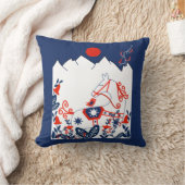 スウェーデン語とフィニッシュフォークアートギフトラテマグカップ クッション (ブランケット)