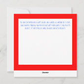 スウェーデン語のトムテン シーズンカード (裏面)