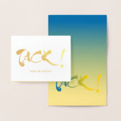 スウェーデン語の感謝してい金ゴールドの追加 箔カード (ディスプレー)