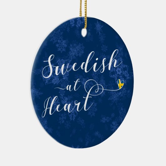 スウェーデン語アットハートホリデーデコレーション，スウェーデン セラミックオーナメント (右)