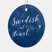 スウェーデン語アットハートホリデーデコレーション,スウェーデン セラミックオーナメント (左)