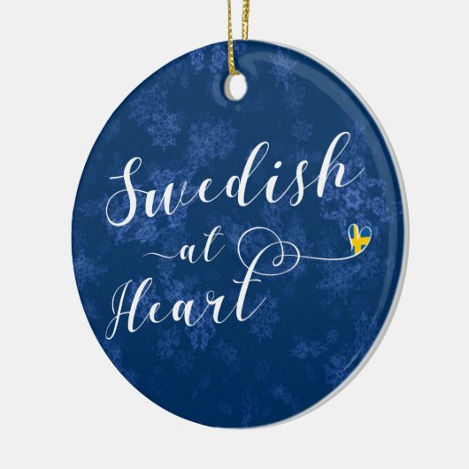 スウェーデン語アットハートホリデーデコレーション,スウェーデン セラミックオーナメント (左)