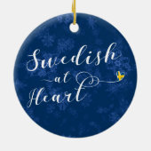 スウェーデン語アットハートホリデーデコレーション,スウェーデン セラミックオーナメント (裏面)
