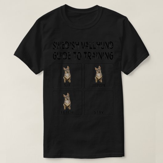 スウェーデン語バルフンド犬の訓練ガイド引用文 Tシャツ (デザイン正面)