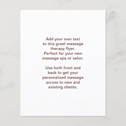 スウェーデン語マッサージ写真 チラシ (裏面)