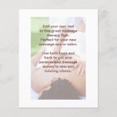 スウェーデン語マッサージ写真 チラシ (正面)