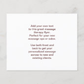 スウェーデン語マッサージ写真 – 腕と手 チラシ (裏面)