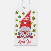 スウェーデン語格言とハート ギフトタグ (正面)